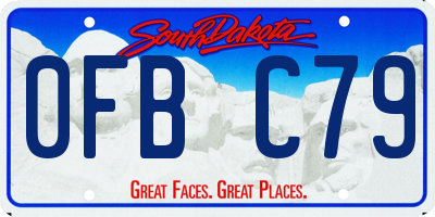 SD license plate 0FBC79