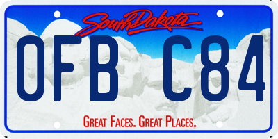SD license plate 0FBC84
