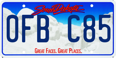 SD license plate 0FBC85