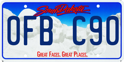 SD license plate 0FBC90