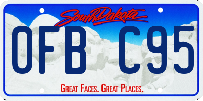 SD license plate 0FBC95