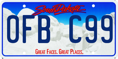 SD license plate 0FBC99