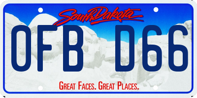 SD license plate 0FBD66