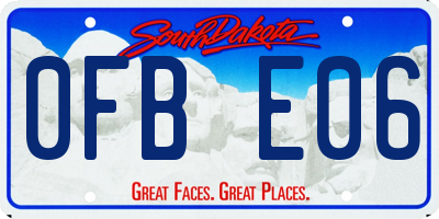 SD license plate 0FBE06