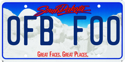 SD license plate 0FBF00