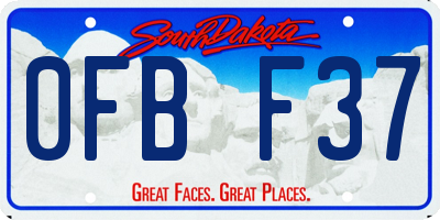 SD license plate 0FBF37