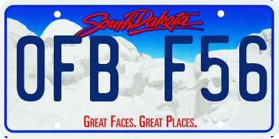 SD license plate 0FBF56