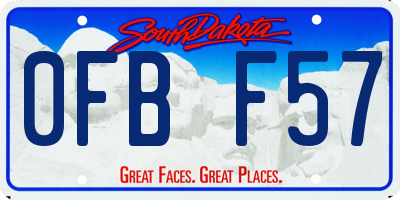 SD license plate 0FBF57