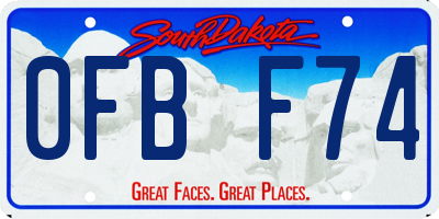 SD license plate 0FBF74