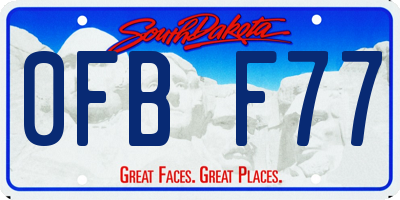 SD license plate 0FBF77