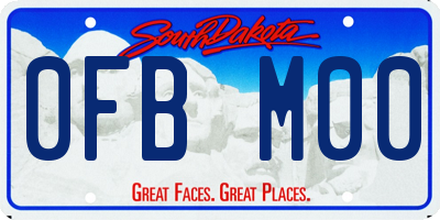 SD license plate 0FBM00