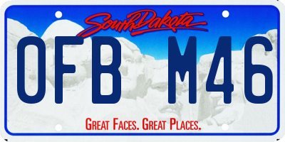 SD license plate 0FBM46