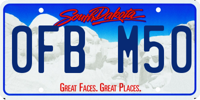 SD license plate 0FBM50