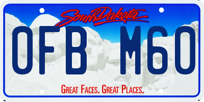SD license plate 0FBM60