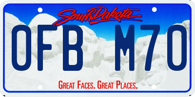 SD license plate 0FBM70
