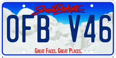 SD license plate 0FBV46