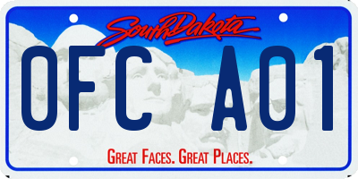 SD license plate 0FCA01