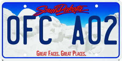 SD license plate 0FCA02