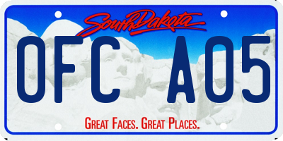 SD license plate 0FCA05