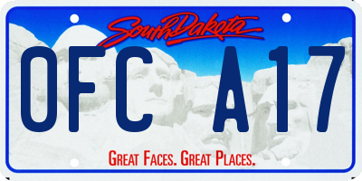 SD license plate 0FCA17