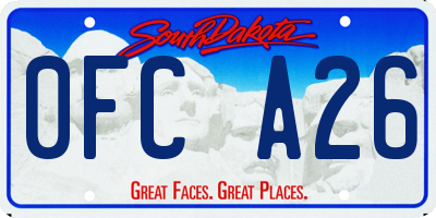 SD license plate 0FCA26