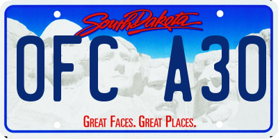 SD license plate 0FCA30