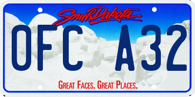 SD license plate 0FCA32