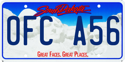 SD license plate 0FCA56