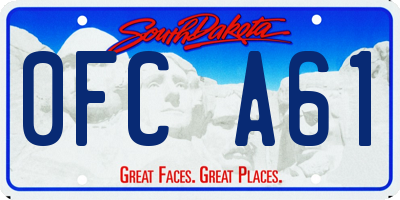 SD license plate 0FCA61