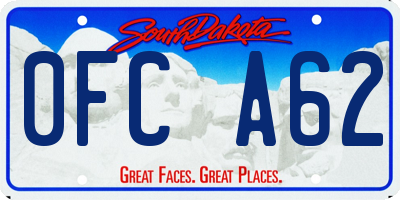 SD license plate 0FCA62