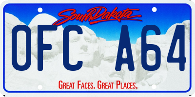 SD license plate 0FCA64