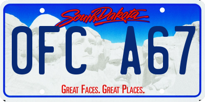 SD license plate 0FCA67