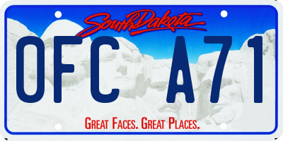 SD license plate 0FCA71