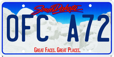 SD license plate 0FCA72