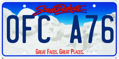 SD license plate 0FCA76