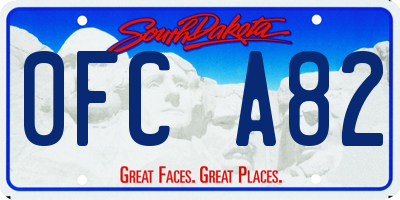 SD license plate 0FCA82