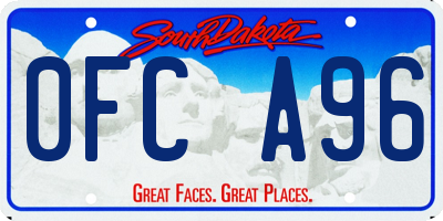 SD license plate 0FCA96