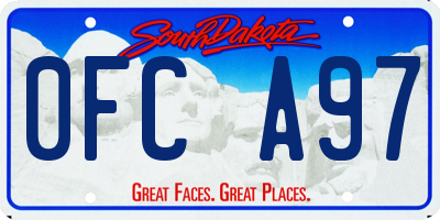 SD license plate 0FCA97