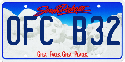 SD license plate 0FCB32