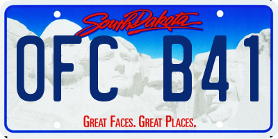 SD license plate 0FCB41