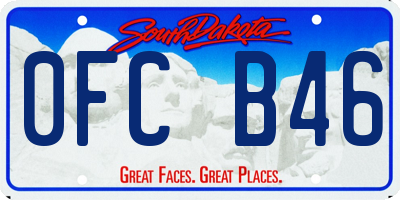SD license plate 0FCB46
