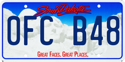 SD license plate 0FCB48