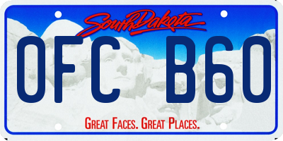 SD license plate 0FCB60
