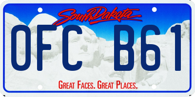 SD license plate 0FCB61