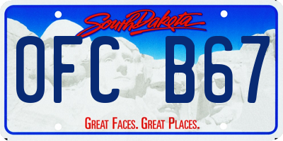 SD license plate 0FCB67
