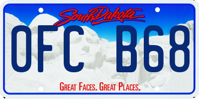 SD license plate 0FCB68