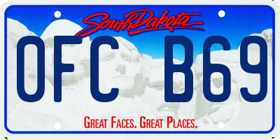 SD license plate 0FCB69