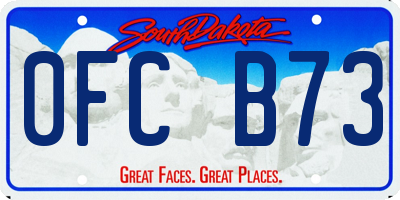 SD license plate 0FCB73