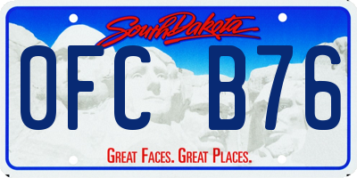 SD license plate 0FCB76