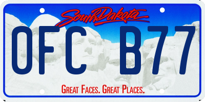 SD license plate 0FCB77